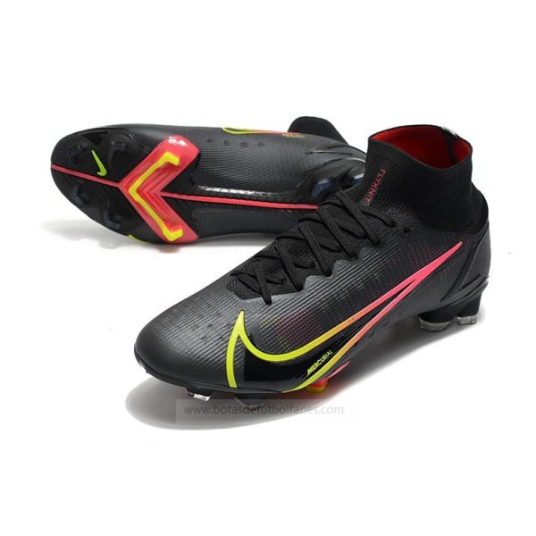 Nike Mercurial Superfly Elite FG Negro x Prisma Negro Amarillo Rojo